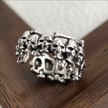 New skull open ring