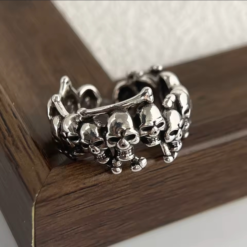 New skull open ring