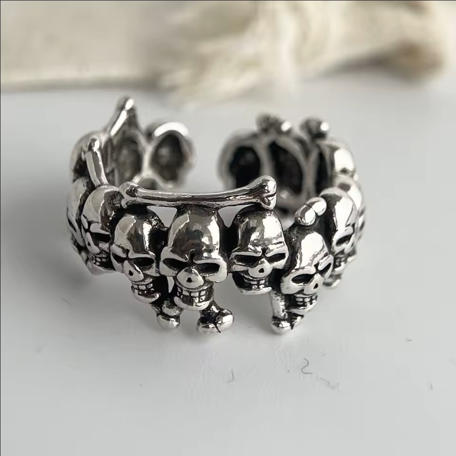New skull open ring