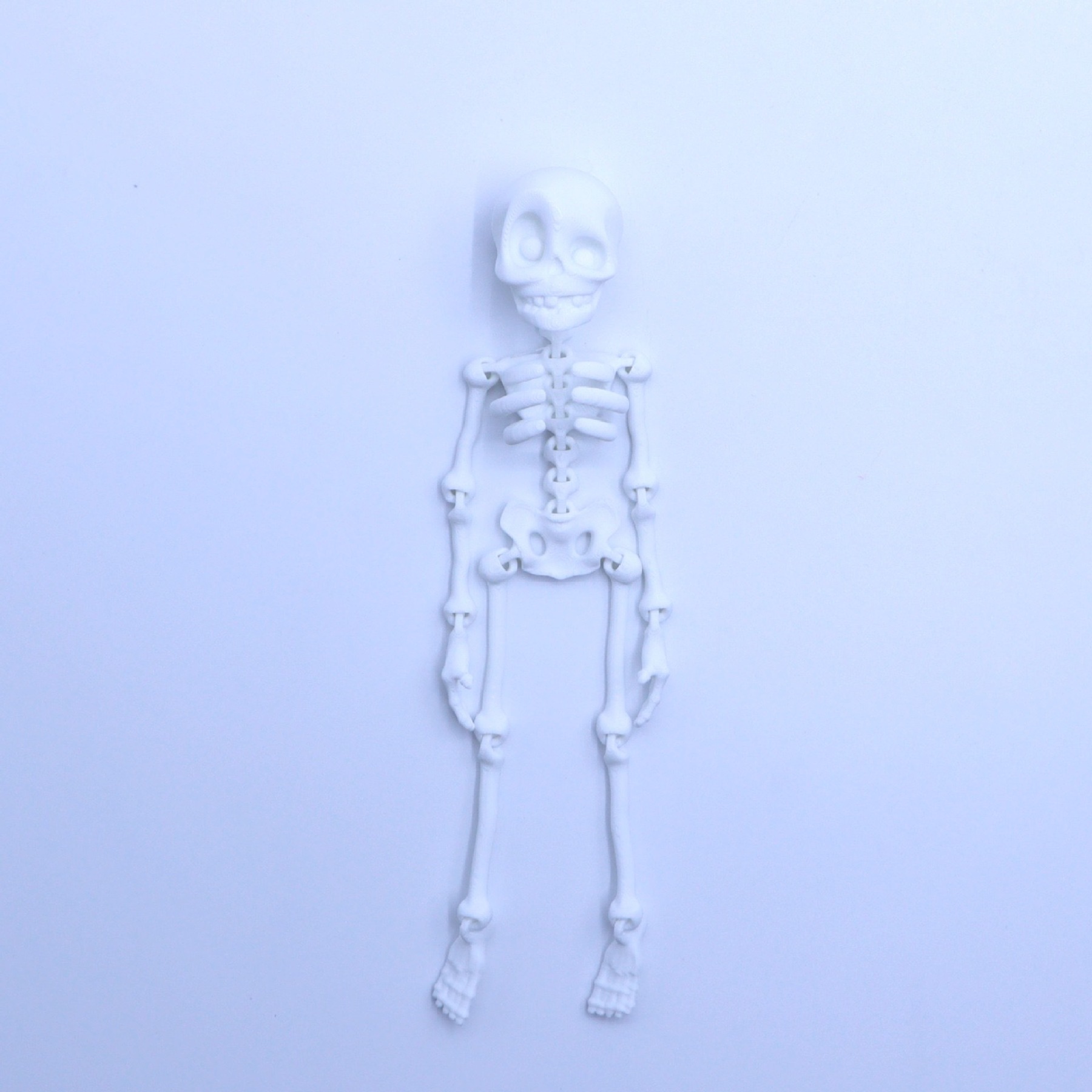 3D printed skull creative refrigerator magnet