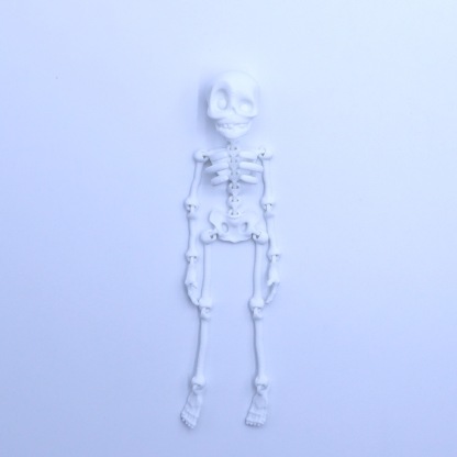 3D printed skull creative refrigerator magnet