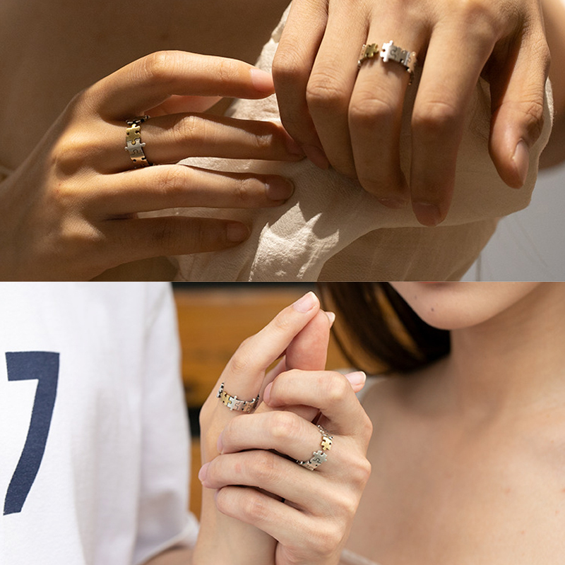 925 silver puzzle ring