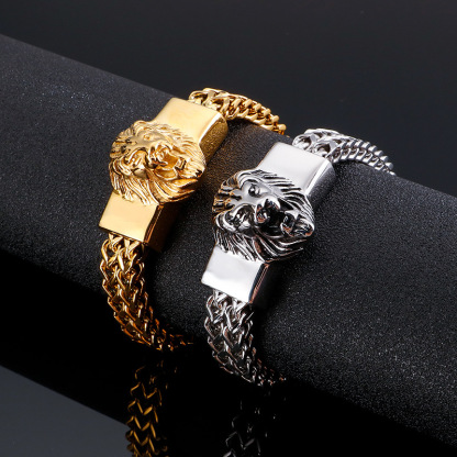Lion head bracelet