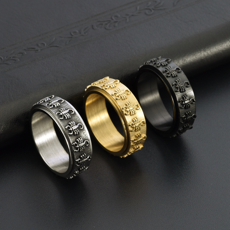 Vintage Scorpion Rotatable Ring