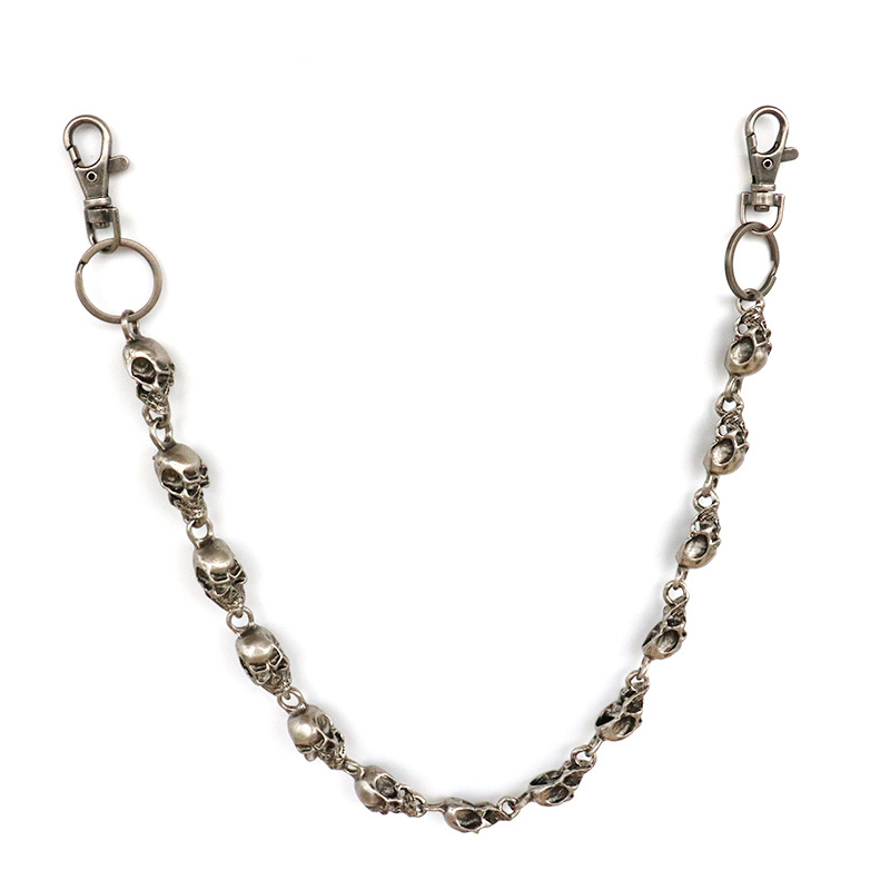 Retro Punk Skull Pants Chain