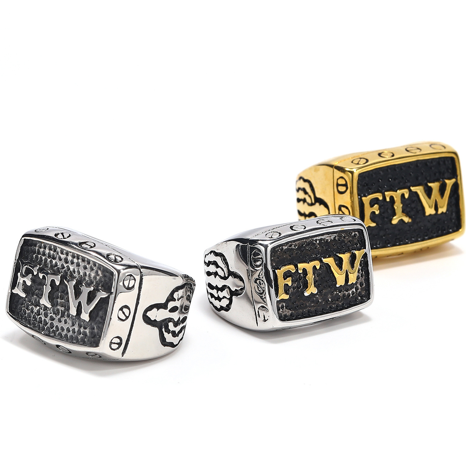 Motorcycle style FTW ring