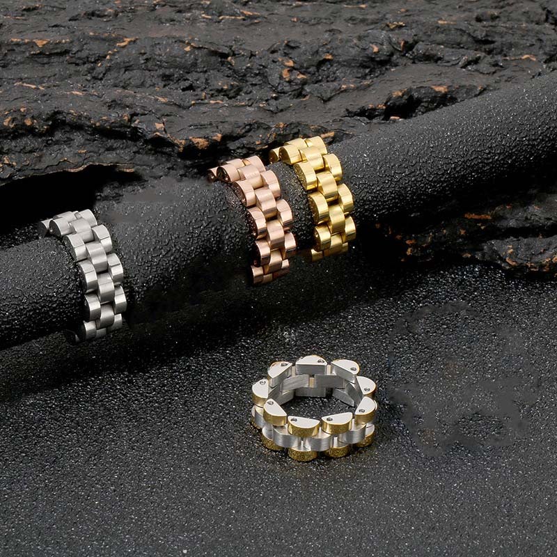 Watch chain design ring