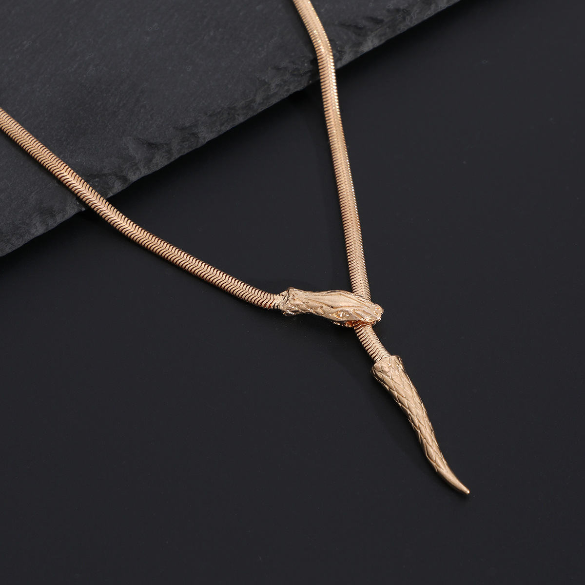 Snake bone necklace