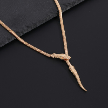Snake bone necklace