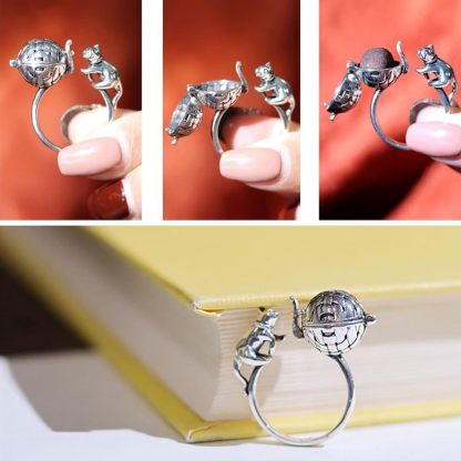 Aromatherapy ball and cat ring