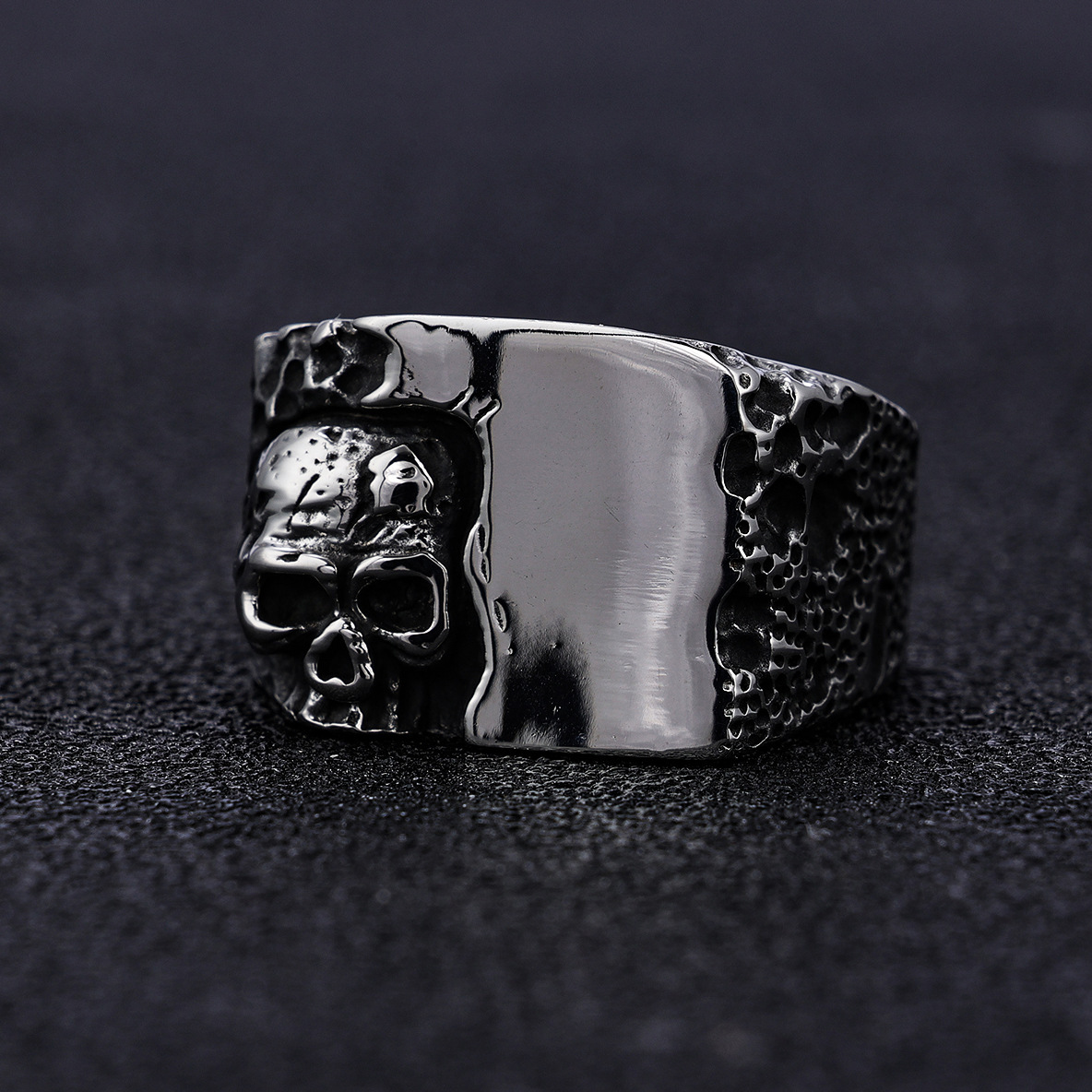 Skull design 925 silver ring