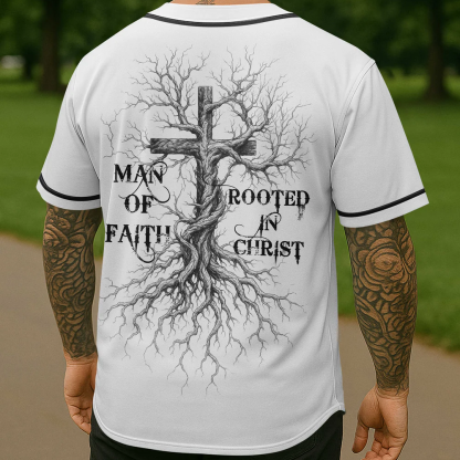 Man Of Faith Rooted In Christ All Over Print Jersey