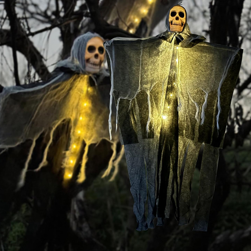 Luminous skull hanging decoration props