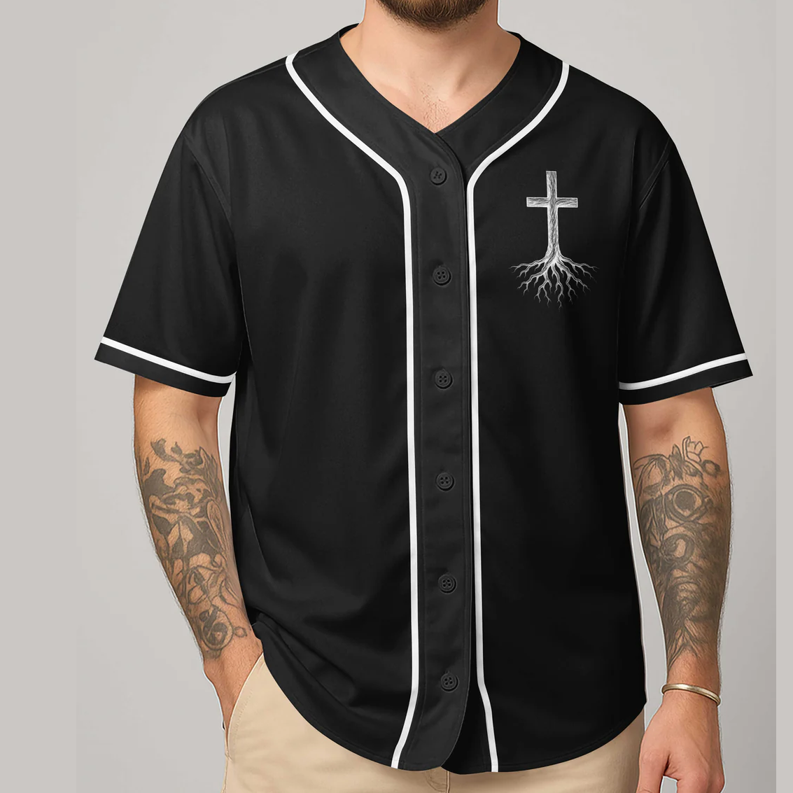 Man Of Faith Rooted In Christ All Over Print Jersey