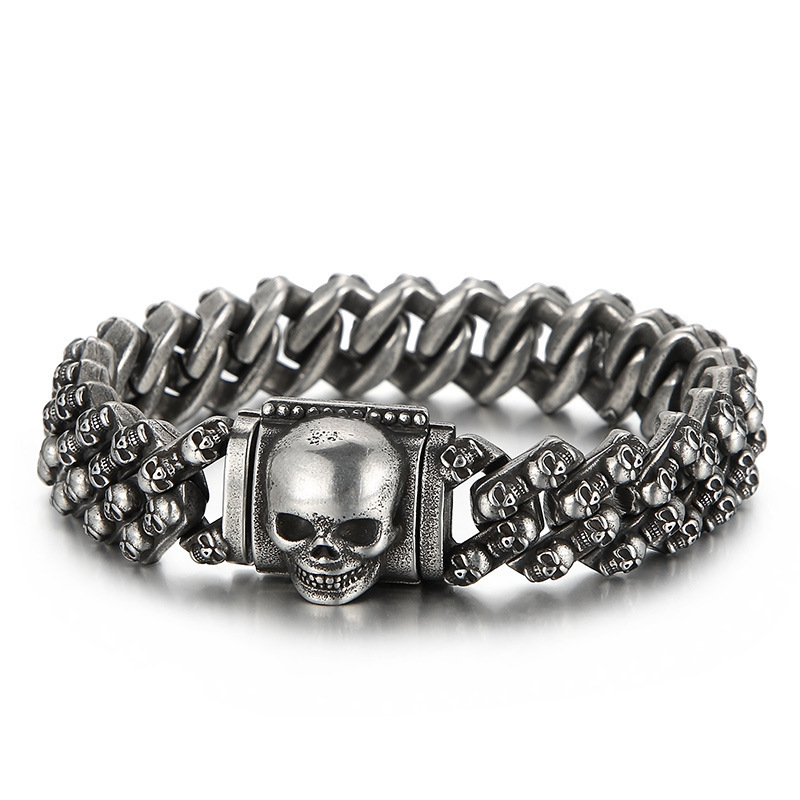 Men's skull bracelet
