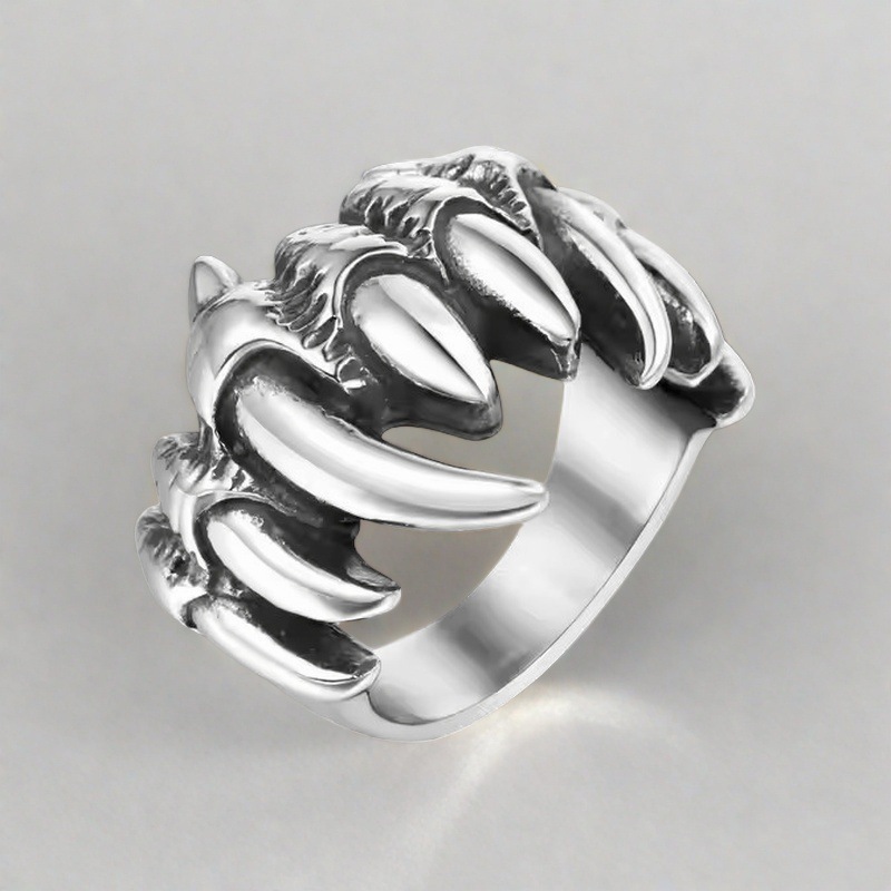 Dragon Tooth Ring Ghost Hand Ring