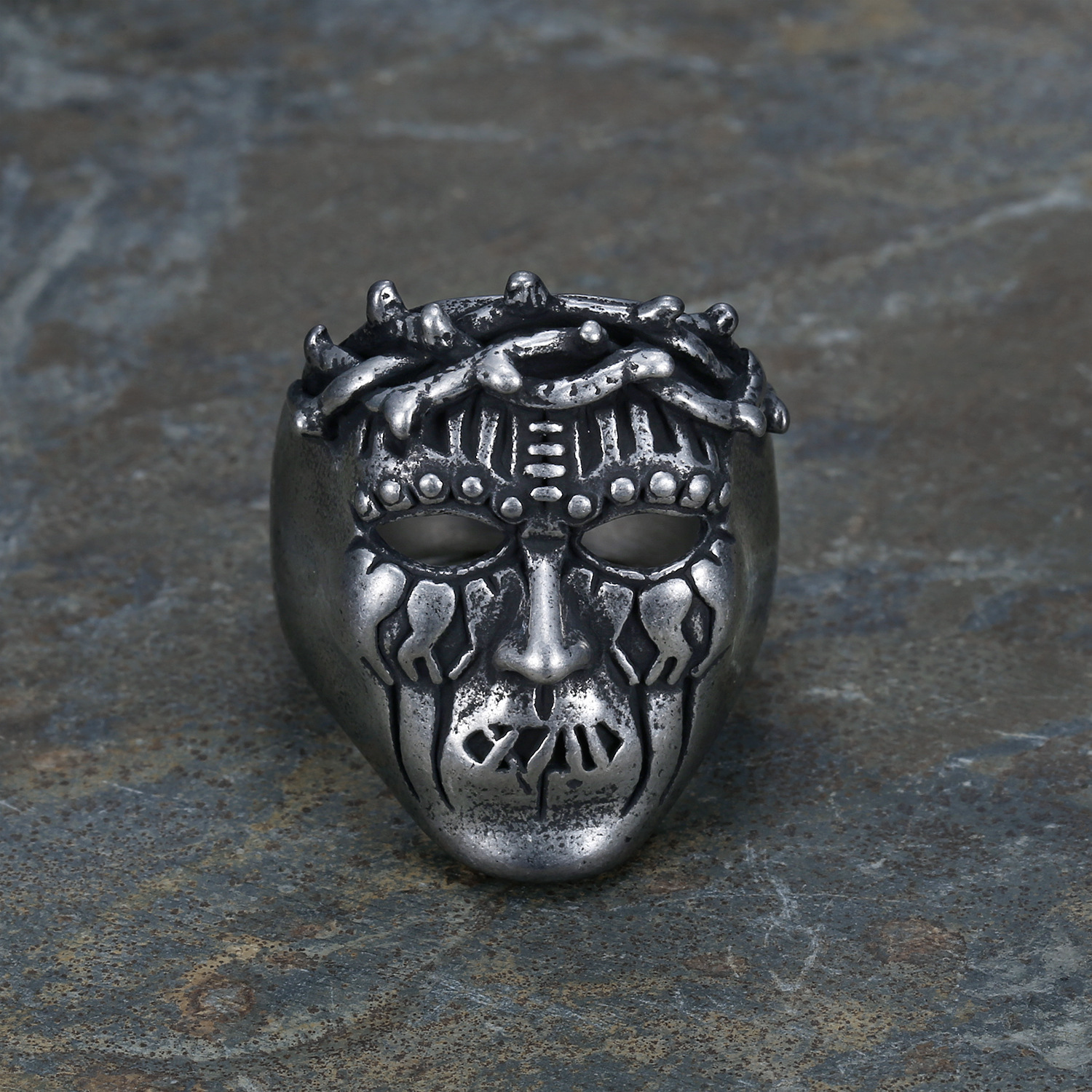 Dreadlock skull ring