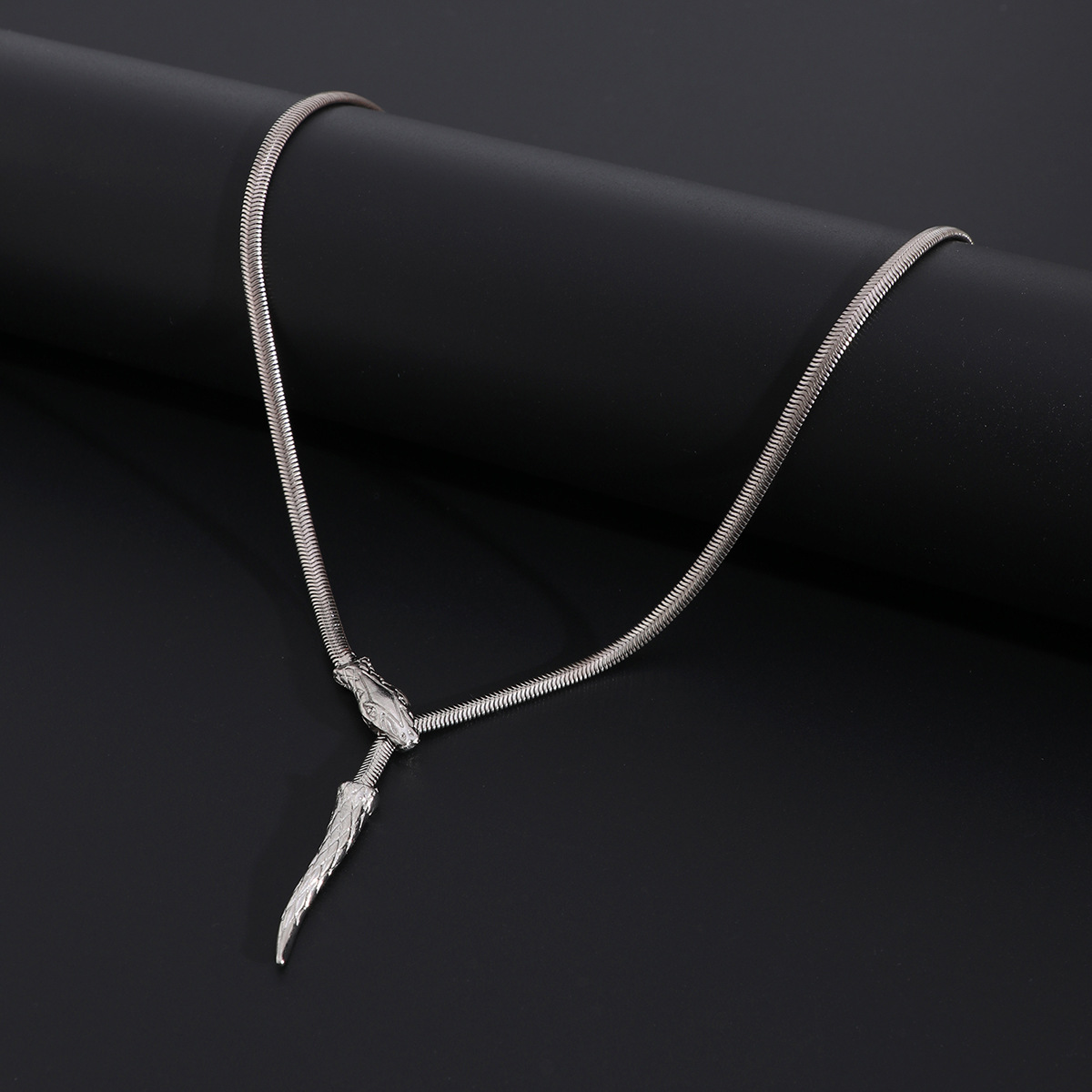 Snake bone necklace