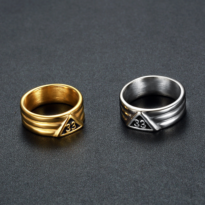 Arabic numeral 33 ring