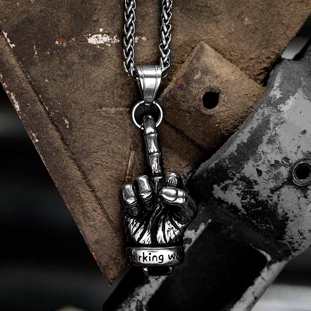 Middle Finger Necklace