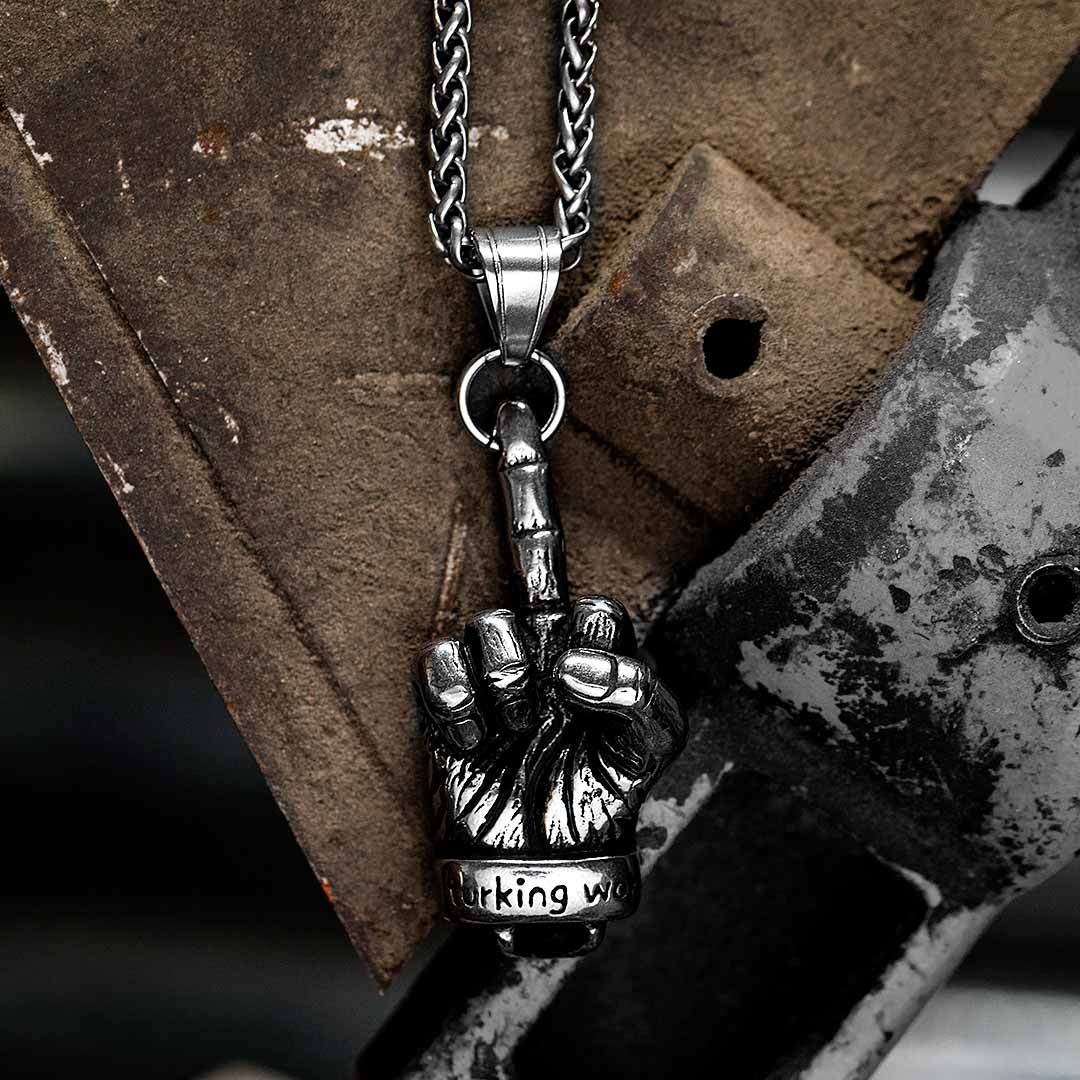 Middle Finger Necklace