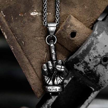 Middle Finger Necklace