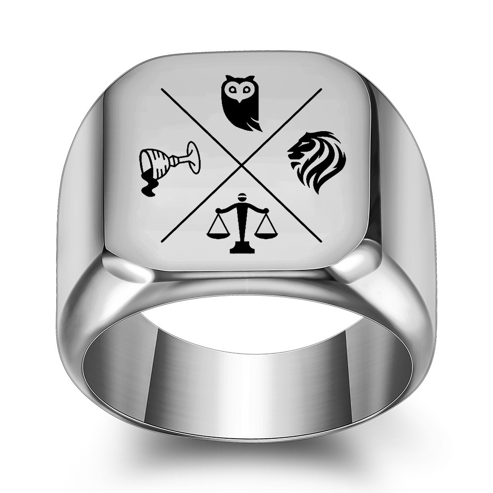 Laser-engraved ring