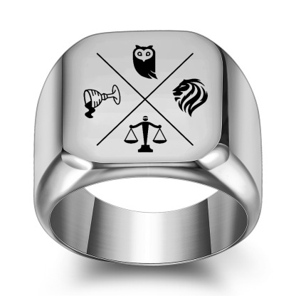 Laser-engraved ring