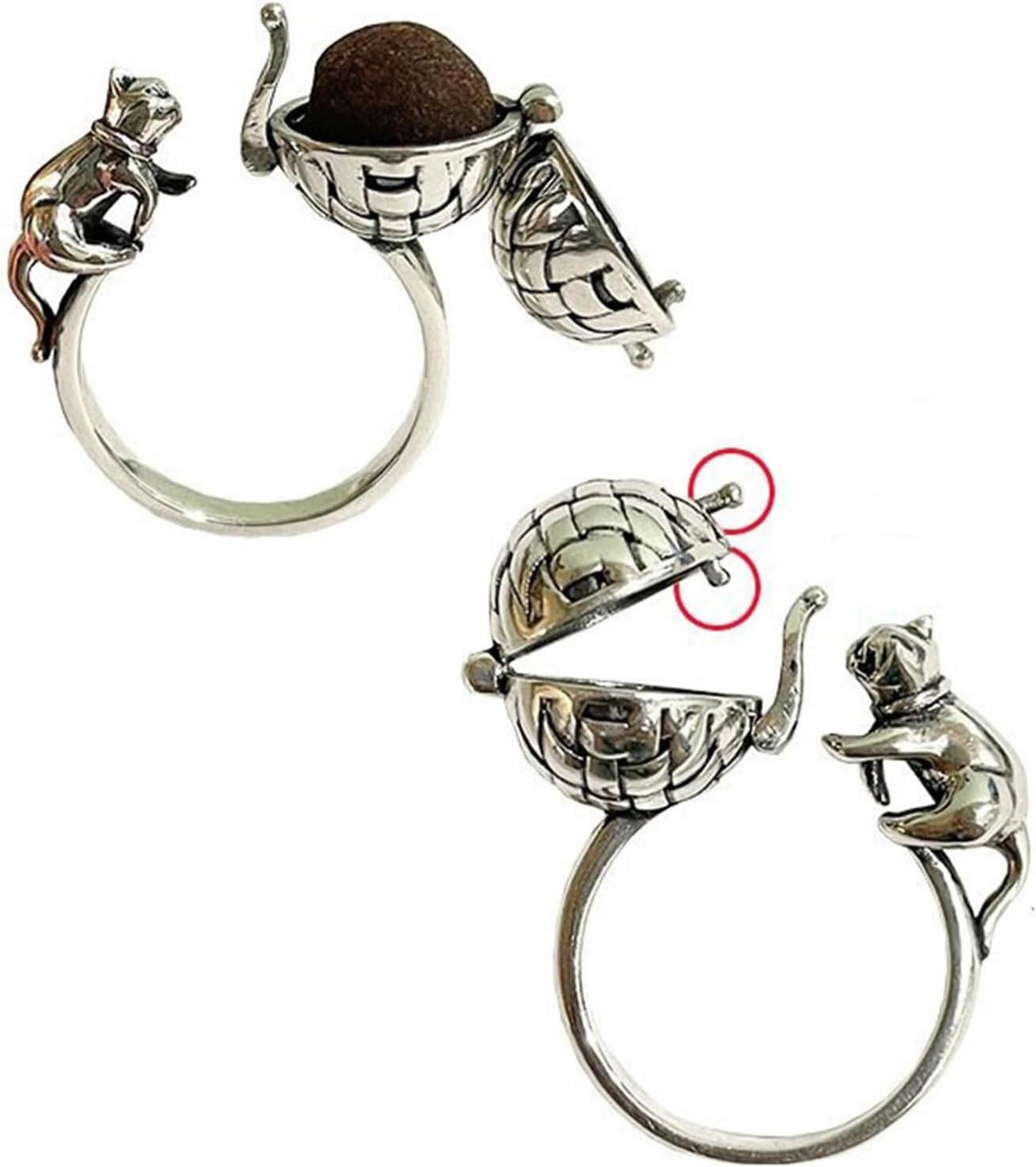 Aromatherapy ball and cat ring