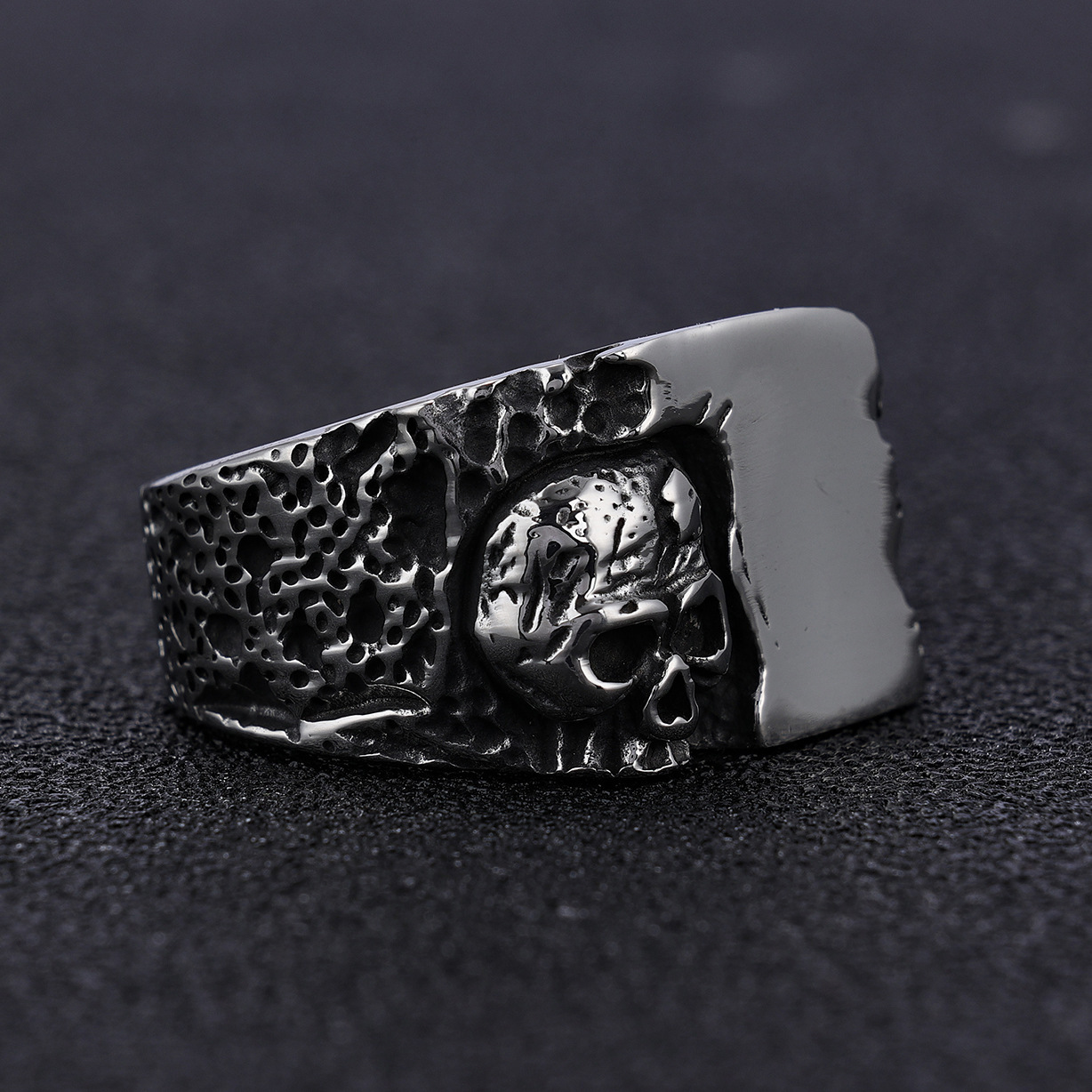 Skull design 925 silver ring
