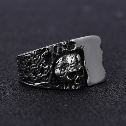 Skull design 925 silver ring