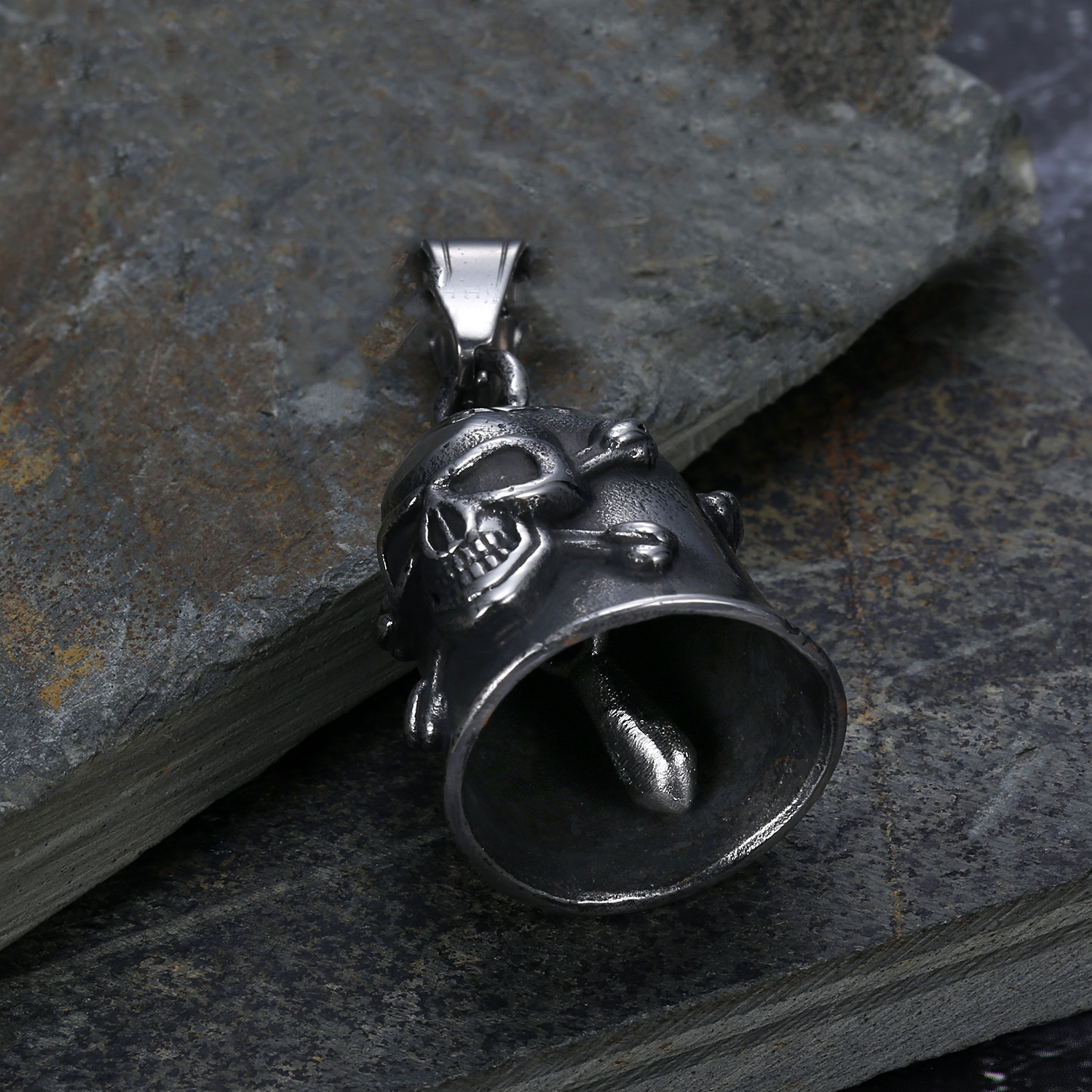 Cycling Patron Saint Skull Bell