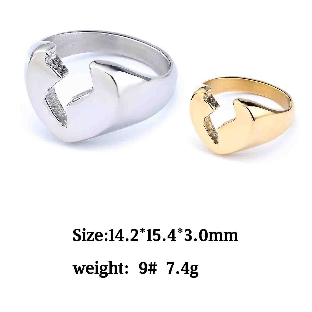 Broken Heart Unisex Ring