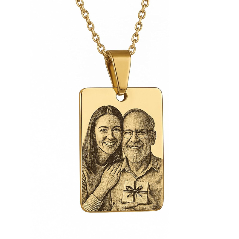 Virgin Mary Square Necklace