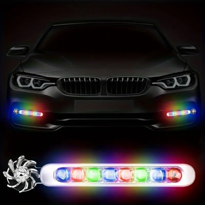 Wind-powered LED lights