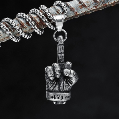 Middle Finger Necklace