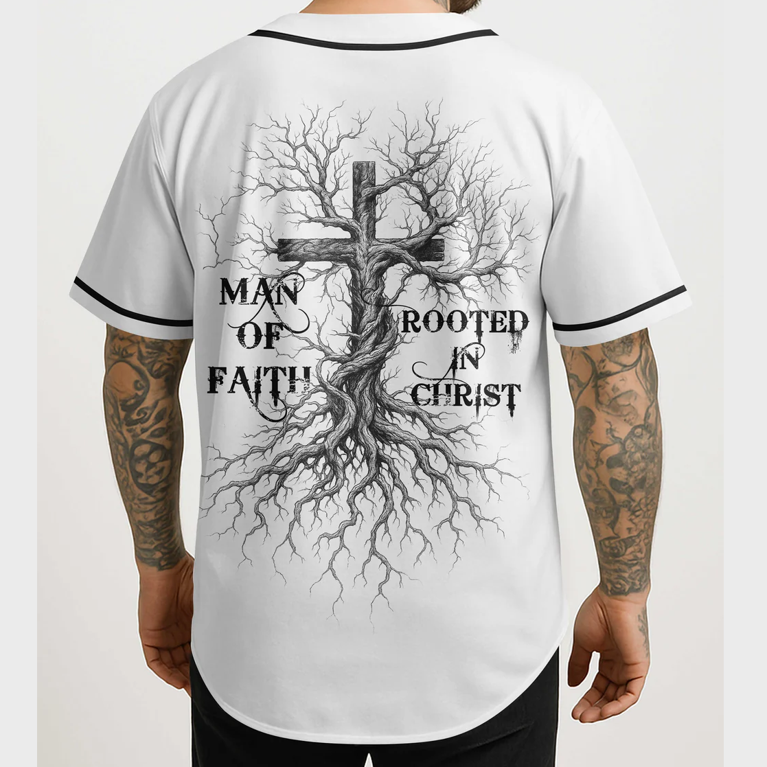 Man Of Faith Rooted In Christ All Over Print Jersey