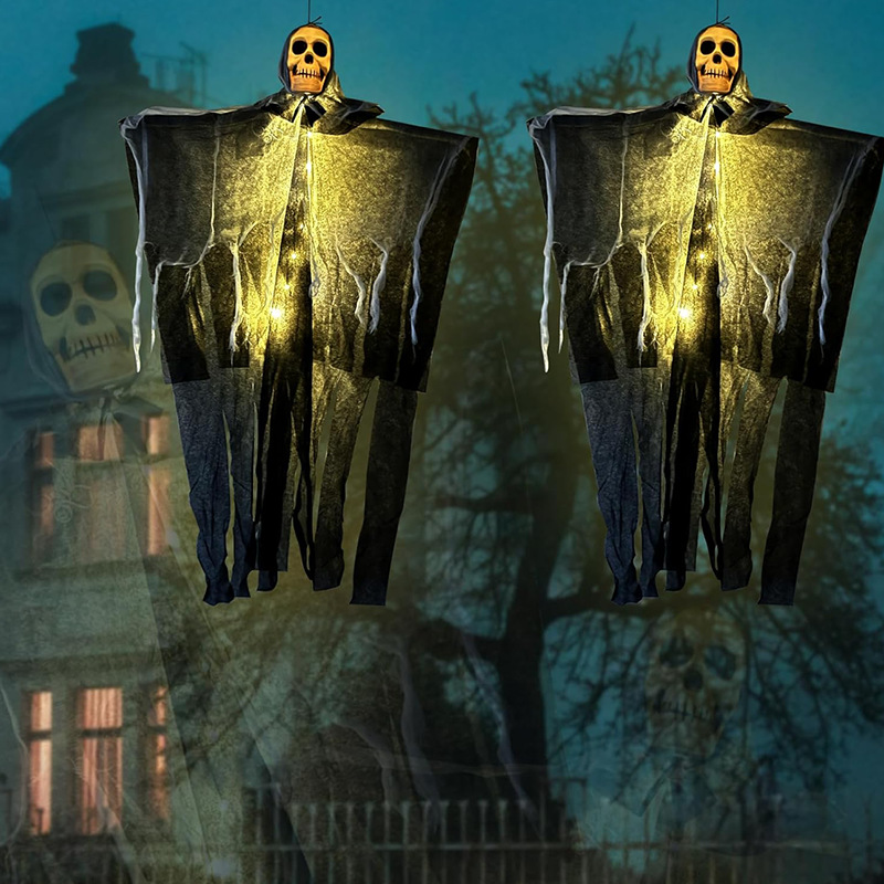 Luminous skull hanging decoration props