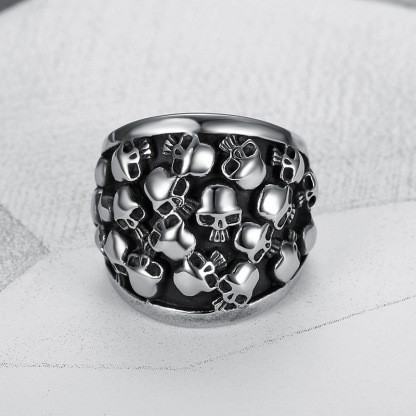Skull Punk Men's Ring