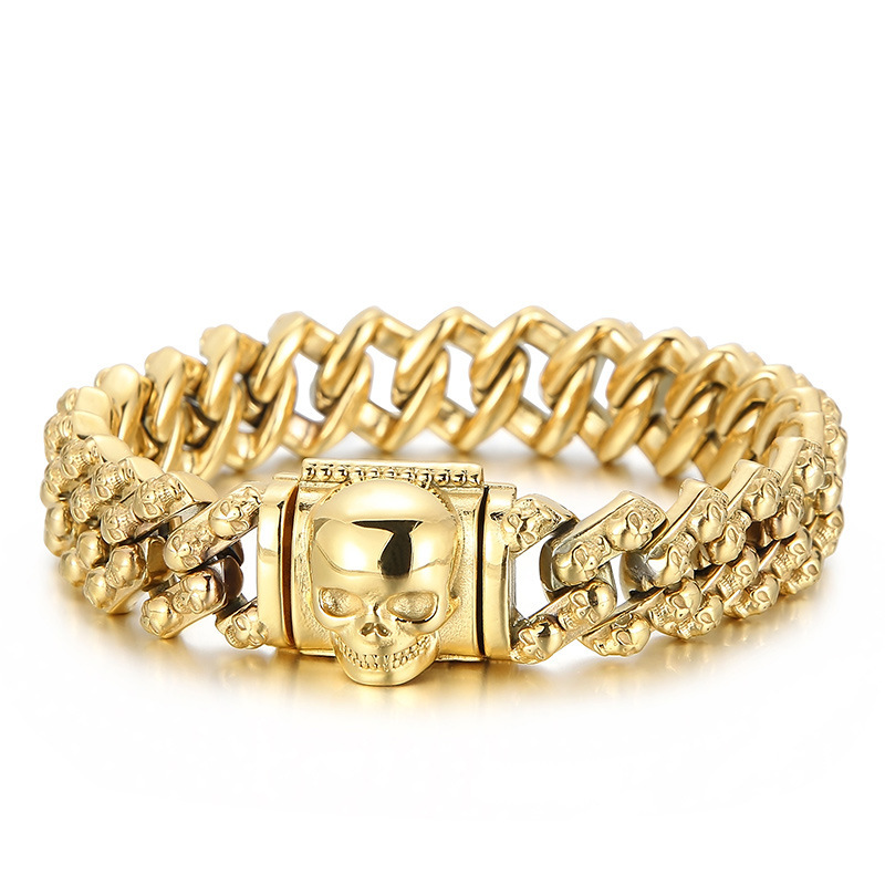 Men's skull bracelet