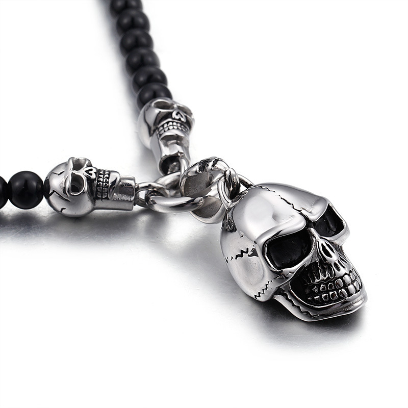 Smiling Skull Pendant Necklace