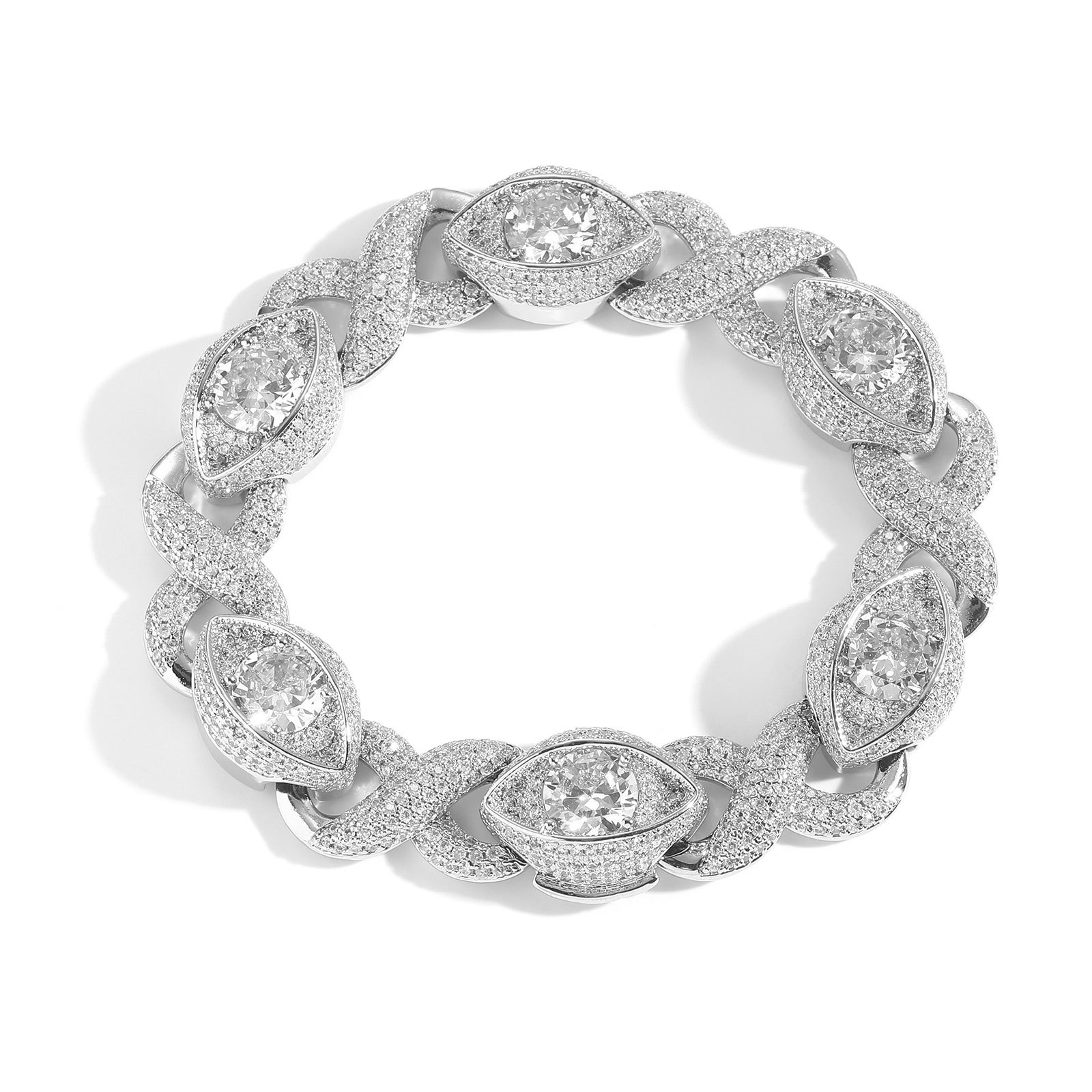 Infinity Eyes 8-shaped bracelet inlaid with zircon