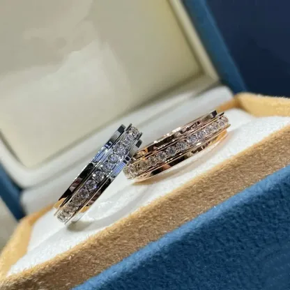 Rotatable diamond ring