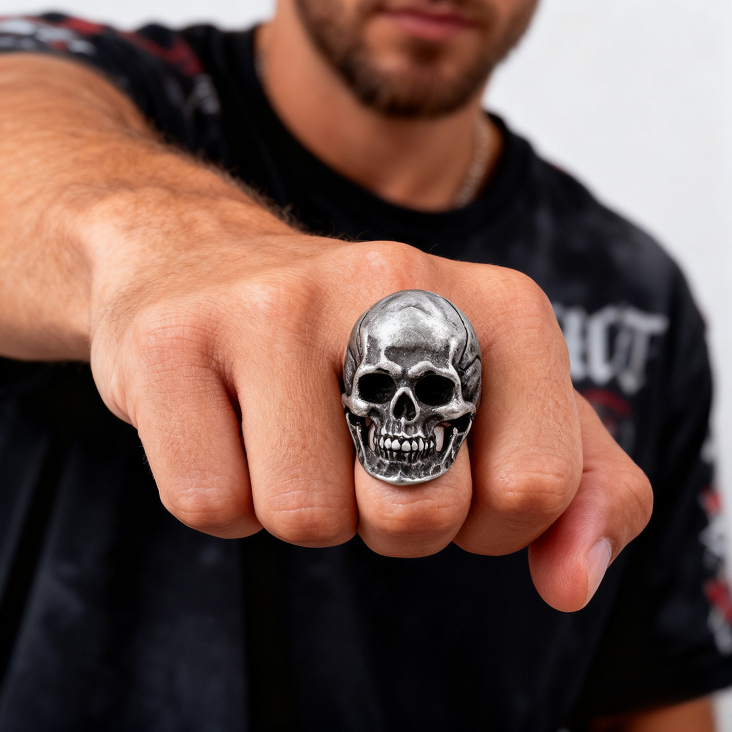 Giant skull ring