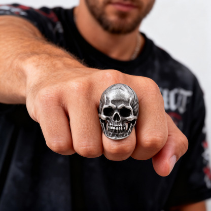 Giant skull ring