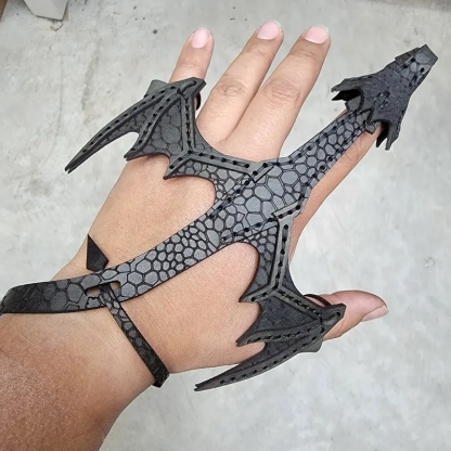 Leather Dragon Bracelet
