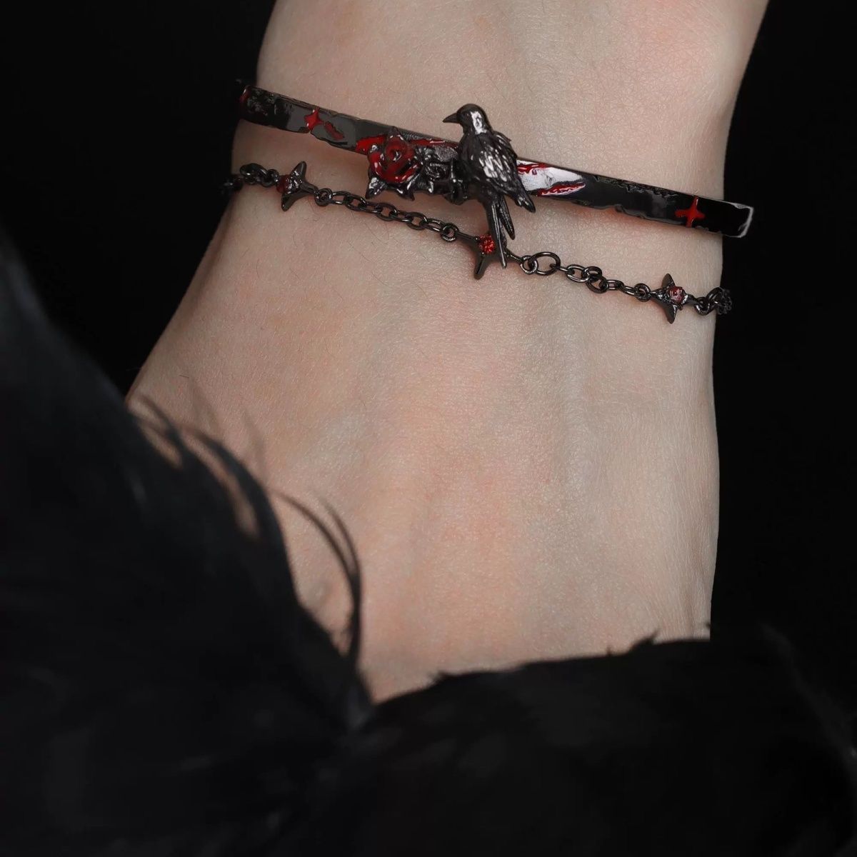 Dark-style Raven Bracelet