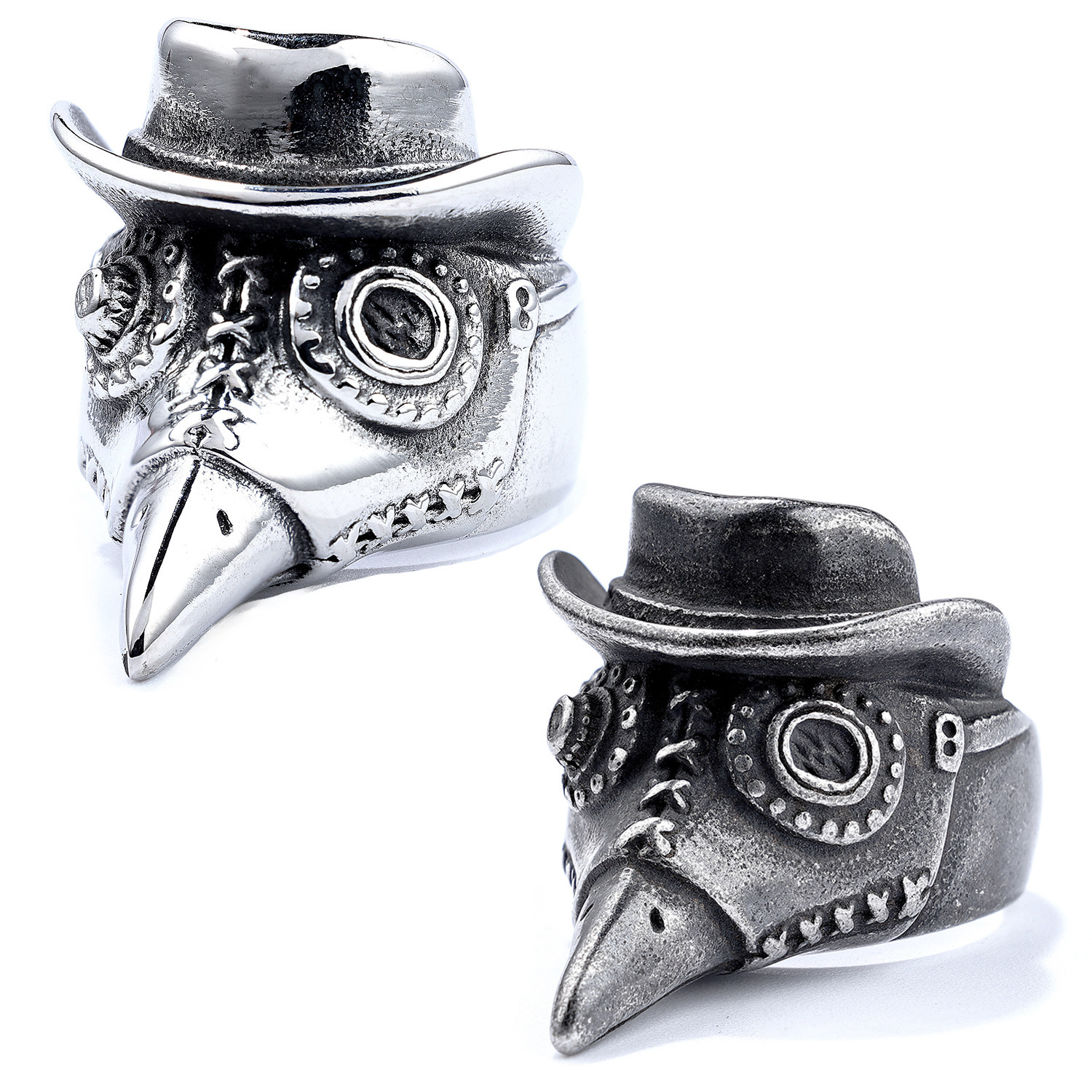 Punk-Inspired Raven Skull