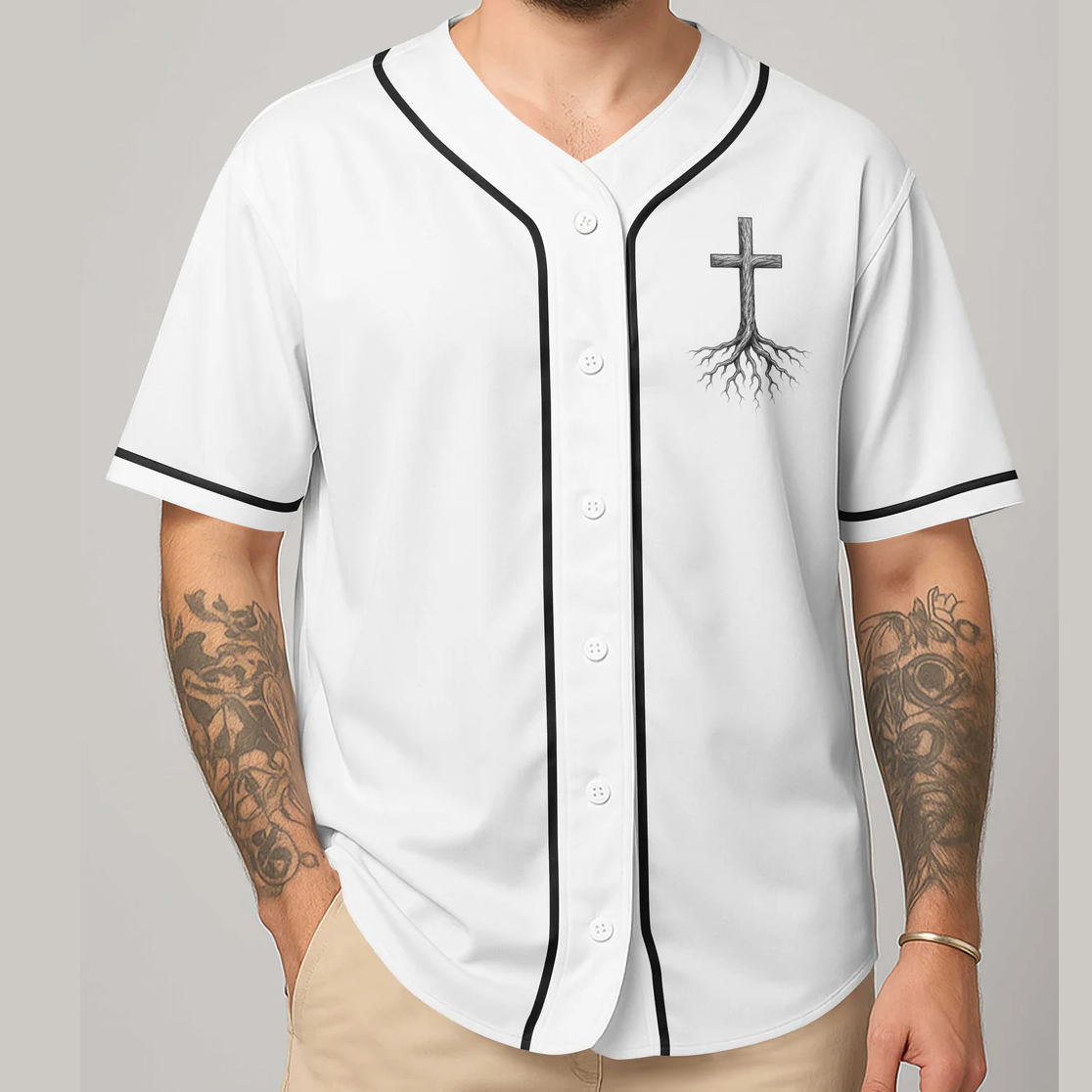 Man Of Faith Rooted In Christ All Over Print Jersey