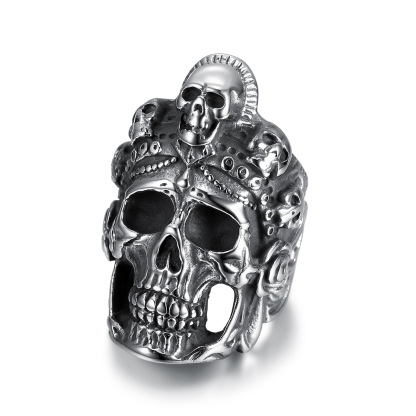 Northern Ghost Army Skull 925 Silver Ring